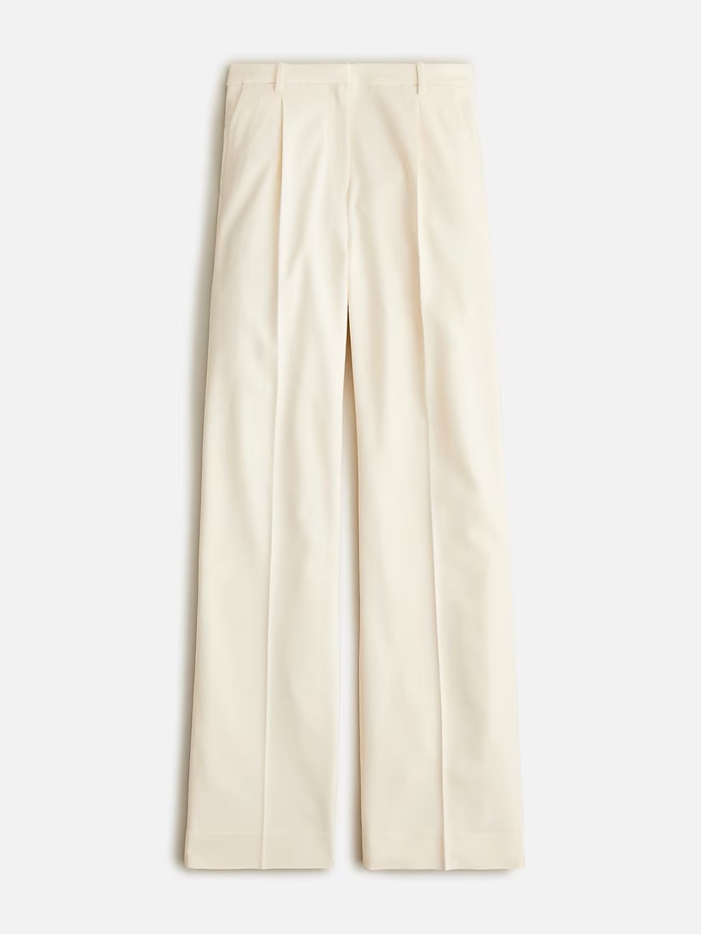 Wide-leg essential pant in city twill  Soft Ivory